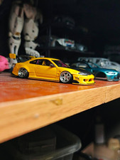 1:64 Nissan Silvia S15 Custom Yellow Diecast Model Widebody picture