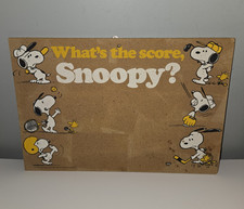 Vtg Snoopy Sports Cork Board Peanuts Woodstock Bulletin Score Board 1965 17x11.5 picture