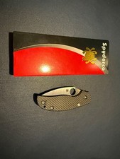 SPYDERCO Sage 6, Button Compression Lock,Carbon Fiber/G-10, CPM S30V, C123CFBCLP picture