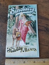 Antique Vintage 1902 Sinclair's Fidelity Meats Advertising Recipe Booklet  picture