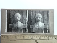 Busto di Cornelio Ruffo Stereoview Napoli Bust Sculpture 1850s Antique picture