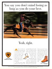 Ariat Competitor The New Breed of Boot Professional Equipment Vtg Mag Print Ad picture