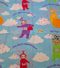 Vintage Teletubbies FULL Size Flat Sheet 81