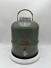 Vintage 1940s-50s Western’s Thermic Jug Western Auto Metal Water Cooler Spigot picture