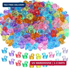 250g Mini Resin Ducks Bulk, Multicolor Tiny Ducks Figures picture