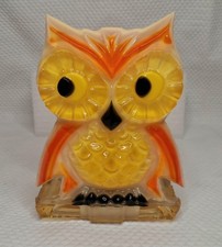 Vintage MCM Lucite Owl Napkin Holder Or Letter Holder picture
