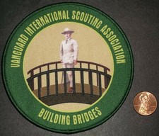 BSA BSC 2001 VANGUARD INTL.ASSOC CANADIAN JAMBOREE CONTINGENT POCKET PATCH 4 IN picture