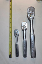 Collectors  Vintage Craftsman 3pc Ratchet Set =V= Code Box Head Must See Pics picture