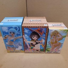 KONOSUBA Swim Suit Figure Set of 3 Megumin Aqua Darkness New Japan Expedited picture