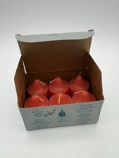 Partylite V0636 Mulled Cider, Color Orange, Box Of 6 Votive Candles, NEW picture