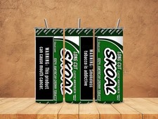 Skoal  20oz Tumbler 20 oz Skinny Cup Mug Lid w/ Straw picture