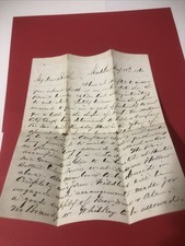 1860 Handwritten Letter to Brother , Elsmore & Forster Co.Staffordshire, England picture