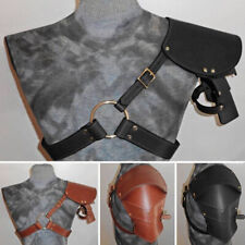 PU Leather Medieval Shoulder Armor Gladiator Battle Knight Pauldrons Costume picture