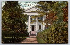 Residence of T.G. Greene Eatonton Georgia GA c1910 Postcard picture